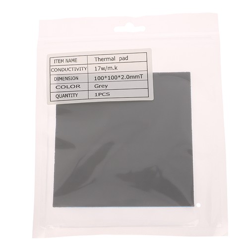 100x100mm Thermalpad GPU CPU Wärmekühlkühlungsleitfähiger Silikonpolster - Afbeelding 28 van 32