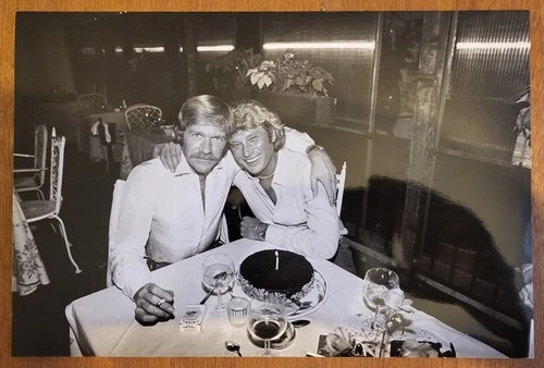 Johnny Hallyday Official PHOTO TONY FRANK /SYGMA Wedding Babette 1981 - 30X20
