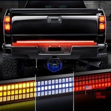 60 Inch Tailgate Light Bar, Aluminum Frame 60" Rigid Triple Row - Amber Turn