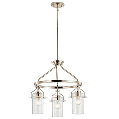 Kichler 52377PN - Everett 3 Light 23'' Wide Ring Chandelier - Polished Nickel