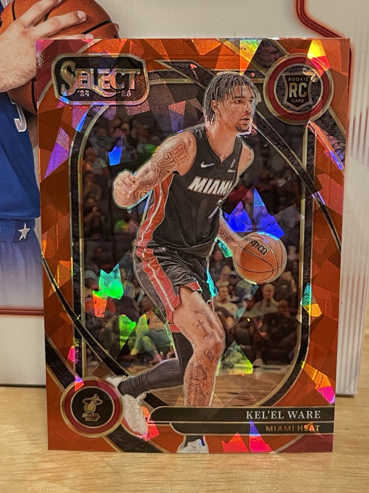 2024-25 Panini Select - Kel'el Ware #273 Courtside Red Cracked Ice Prizm (RC)