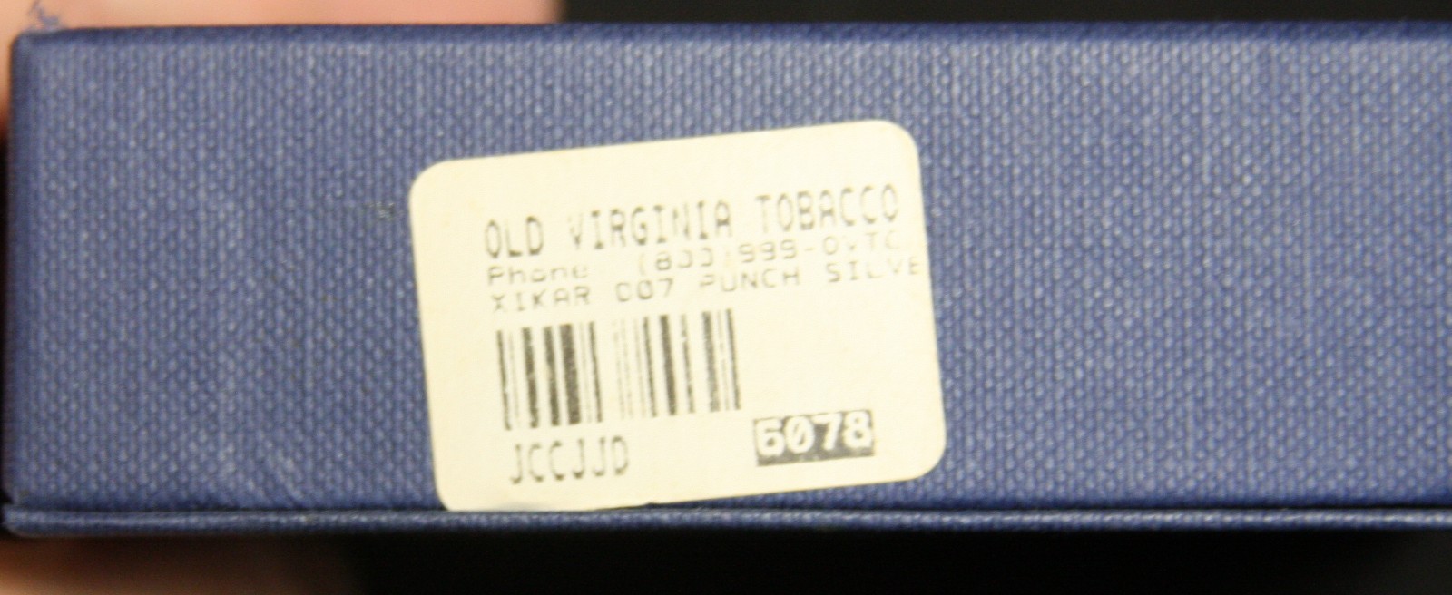 XIKAR Cigar Punch Silver Old Virginia Tobacco w/box papers