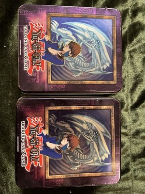 2Yu-Gi-Oh! 2003 Collectible Tin   Seto Kaiba & Blue-Eyes White Dragon EMPTY TINS