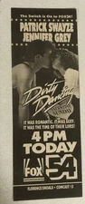 Dirty Dancing Movie Vintage Print Ad Patrick Swayze Jennifer Grey TPA9