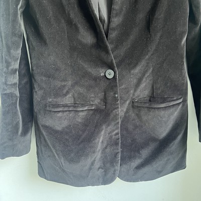 Velvet Dorset Blazer Elegant Black Velvet Women's size 0