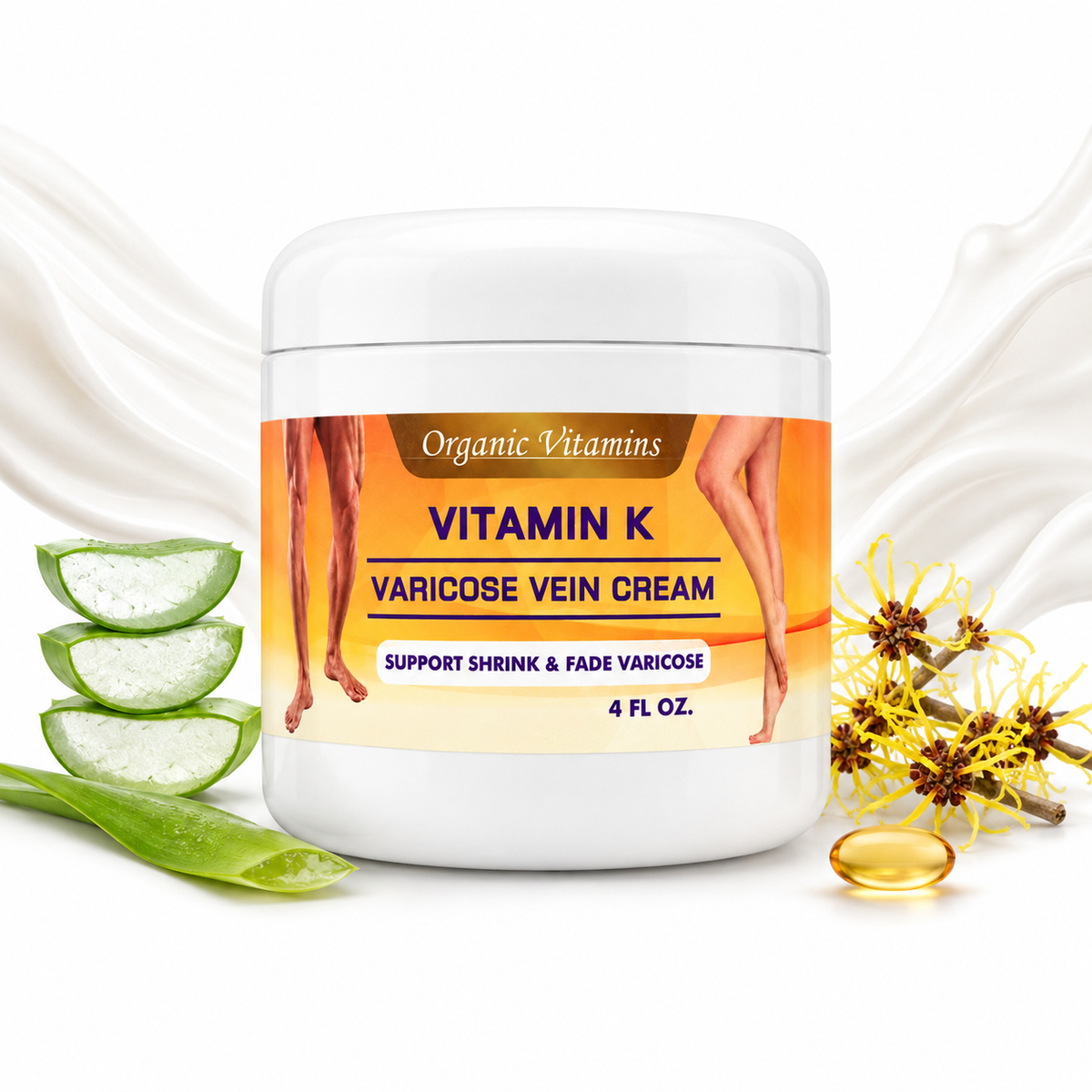 Vitamin K Cream Spider Varicose Veins Scars Rosacea Capillaries