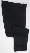 LANDS END Black School Uniform Plain Chino Pants Boys 16 Husky 29" Inseam