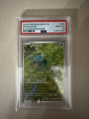 Pokemon 2023 Bulbasaur 166/165 Full Art IR Scarlet & Violet 151 GEM MINT PSA 10