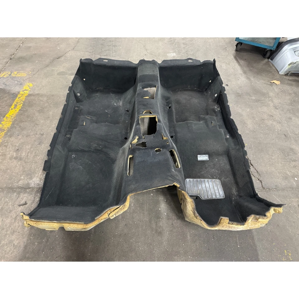 BMW E36 1994-1999 serie 3 convertible alfombra de piso de fábrica negra OEM Foto 4 de 4