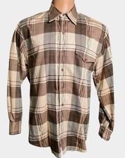 Vtg 90s Roper Plaid Aztec Western Button Shirt Men M USA Rodeo Landman Cowboy