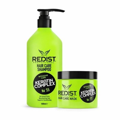 Redist Keratin Complex Set | Shampoo 1000ml + Haarkur 475ml