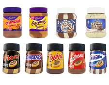 Chocolate Spread Jars Various Flavours Cadbury / Hazella