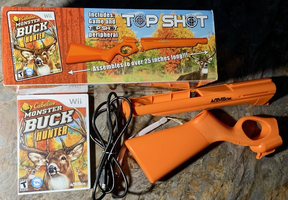Nintendo Wii Cabela's Monster Buck Hunter Includes Game And TOP SHOT Peripheral - Image 4 of 4