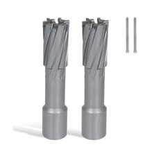 KEENTECH 2-PC Carbide-Tipped Annular Cutter Set, 3/4" Dia x 2" Depth, 3/4" We...