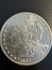 1881-S MORGAN $1 90% SILVER BEAUTIFUL AU+