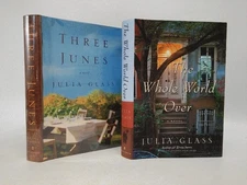 Julia Glass SIGNED Three Junes~The Whole World Over 1st/1st hcdj