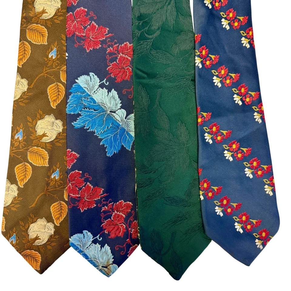 LOTE de corbatas de proxeneta vintage años 70 MoD RETRO corbatas de cuello ancho Foto 2 de 4