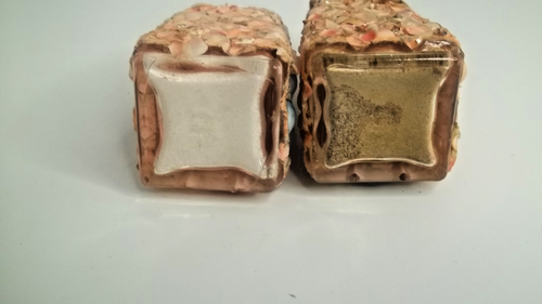 VINTAGE HANDMADE COLORFUL SEASHELL SALT & PEPPER SHAKERS ~ VERY NICE L@@KING ~ - Picture 5 of 5