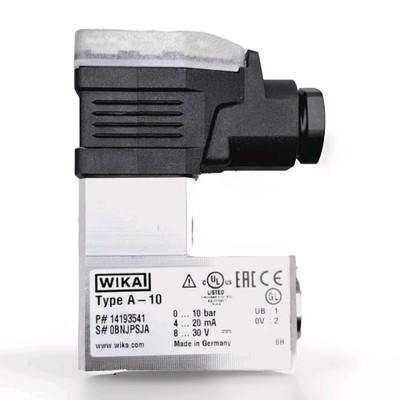 WIKA TYP-A-10 DRUCKSENSOR PN/14193541 FÜR WIKA MAKE GERMANY 0 BIS 10 BAR