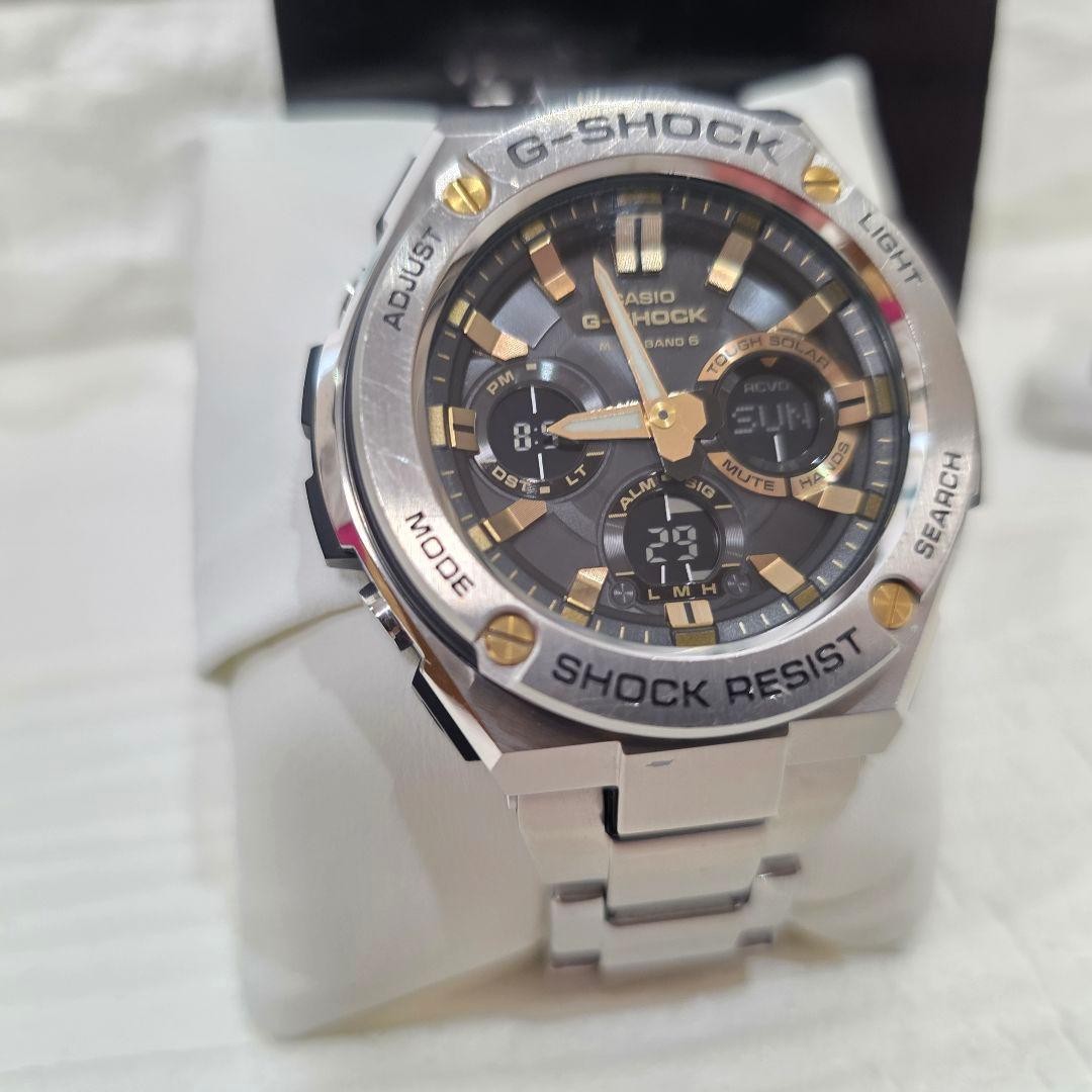 CASIO G-SHOCK G-STEEL GST-W110D-1A9JF black gold Men's Watch Metal