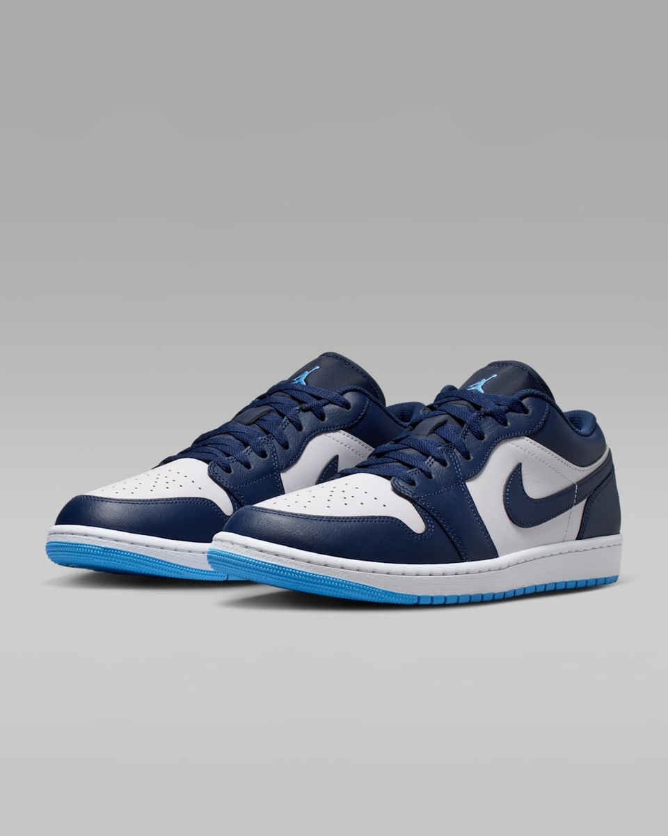 Nike Air Jordan 1 Low Shoes Midnight Navy University Blue 553558