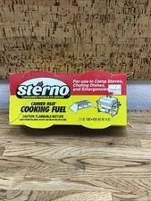 Vintage Sterno (2) Canned Heat Cooking Fuel New D-6
