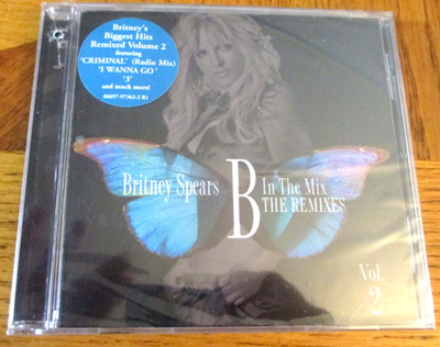 BRITNEY SPEARS / B IN THE MIX - THE REMIXES Vol. 2  (2011 SEALED CD) RCA Hype St