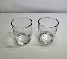 Crisa Double Shot Glasses Lot of 2 Clear