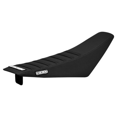 YCF BIGY 125/150/220 (2017-2022) seat cover    all BLACK with BLACK ribs #608