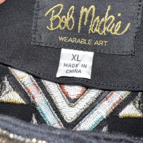 Bob Mackie Wearable Art Embroidered Native Southwestern Button Up Jacket XL - Picture 5 of 7
