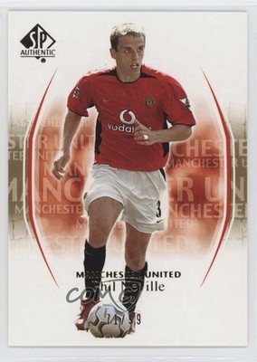 2004 SP Authentic Manchester United Gold 71/99 Phil Neville #33 4f5