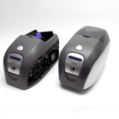 (2) Zebra P110i Photo ID Card Printer Single-Sided USB P110I-0000A-ID0 (AS/IS)