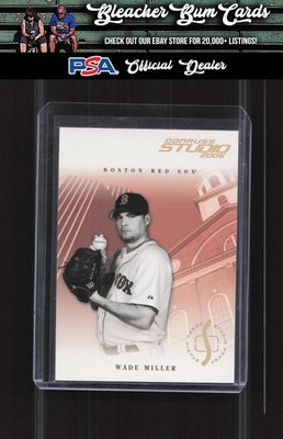 2005 Donruss Studio 55 Wade Miller Proofs Gold #/25