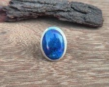Awesome Lapis Lazuli Ring 925 Sterling Silver Statement Gift Boho Ring PG8924