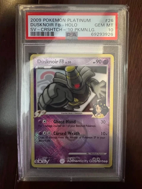 POKEMON SUPREME VICTORS DUSKNOIR FB CROSSHATCH REVERSE HOLO CARD GEM MINT PSA 10