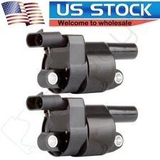 ECCPP 2 Round Ignition Coils For 5.3L Buick LaCrosse Cadillac Escalade Impala