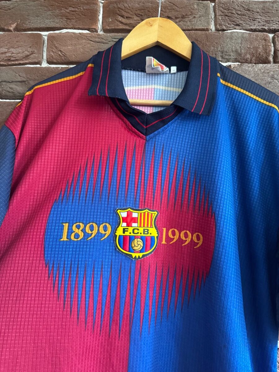 Rare Vintage FC Barcelona 1899 1999 Kluivert Soccer Jersey Rare Vintage FC Barcelona 1899 1999 Kluivert Soccer Jersey