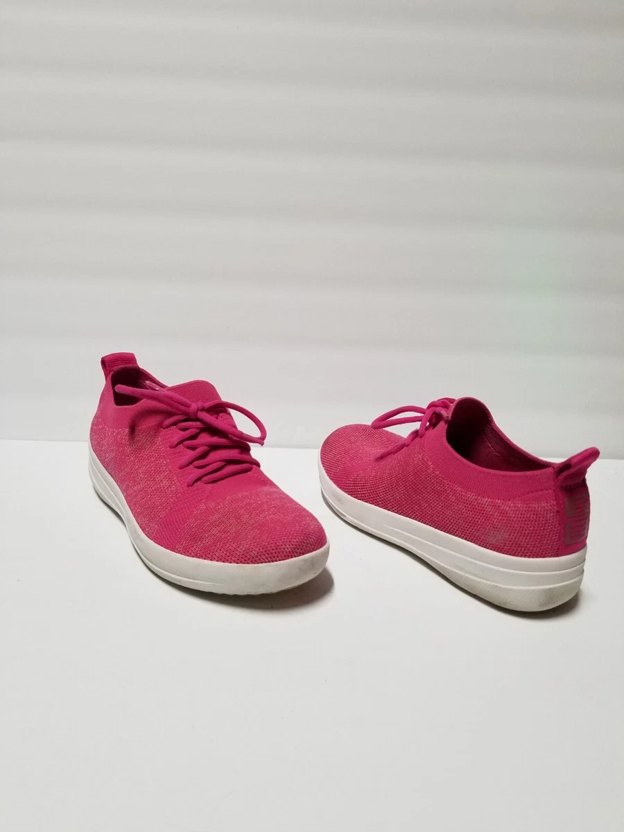FitFlop Women s F Sporty Uberknit Sneakers Fuchsia Dusky Pink