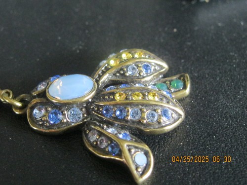 Heidi Daus Necklace Crystal Pendant Rhinestones