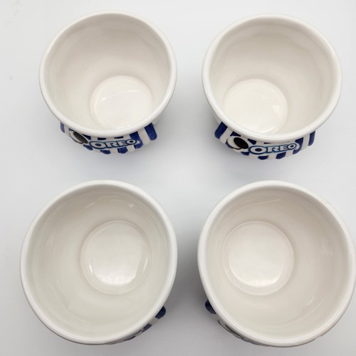 Oreo Cookie Ice Cream Shoppe Bowl Houston Harvest Dessert Set of 4 - Picture 7 of 9