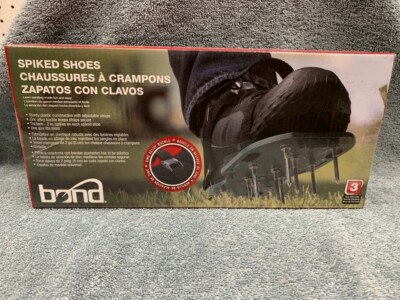 Bond 9215 Green Giant Spiked Shoes Lawn Aerator with Woven Straps