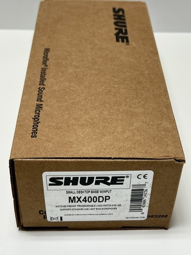 Shure MX400DP Condenser Desktop Base Pre-Amp, Wired XLR - Picture 2 of 5