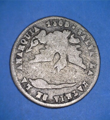 BOLIVIA 1865 SMALL SILVER 1/16 MELGAREJO SCARCE PROCLAMATION ISSUE  *90049787  