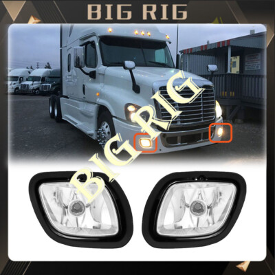 Pair LED Fog Lights Bumper Lamps LH+RH Side For 2008-2017 Freightliner Cascadia