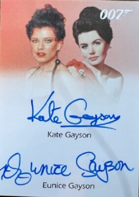 Kate & Eunice Gayson Dual Autograph from James Bond Heroes 