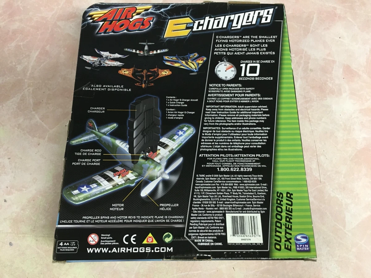 AIR HOGS E Chargers Flying Plane Machines sealed new eBay