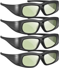 4PK Rechargeable Bluetooth Active Shutter 3D ...