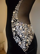 Lateinkleid Turnierkleid Turniertanzkleid 36 schwarz elegant