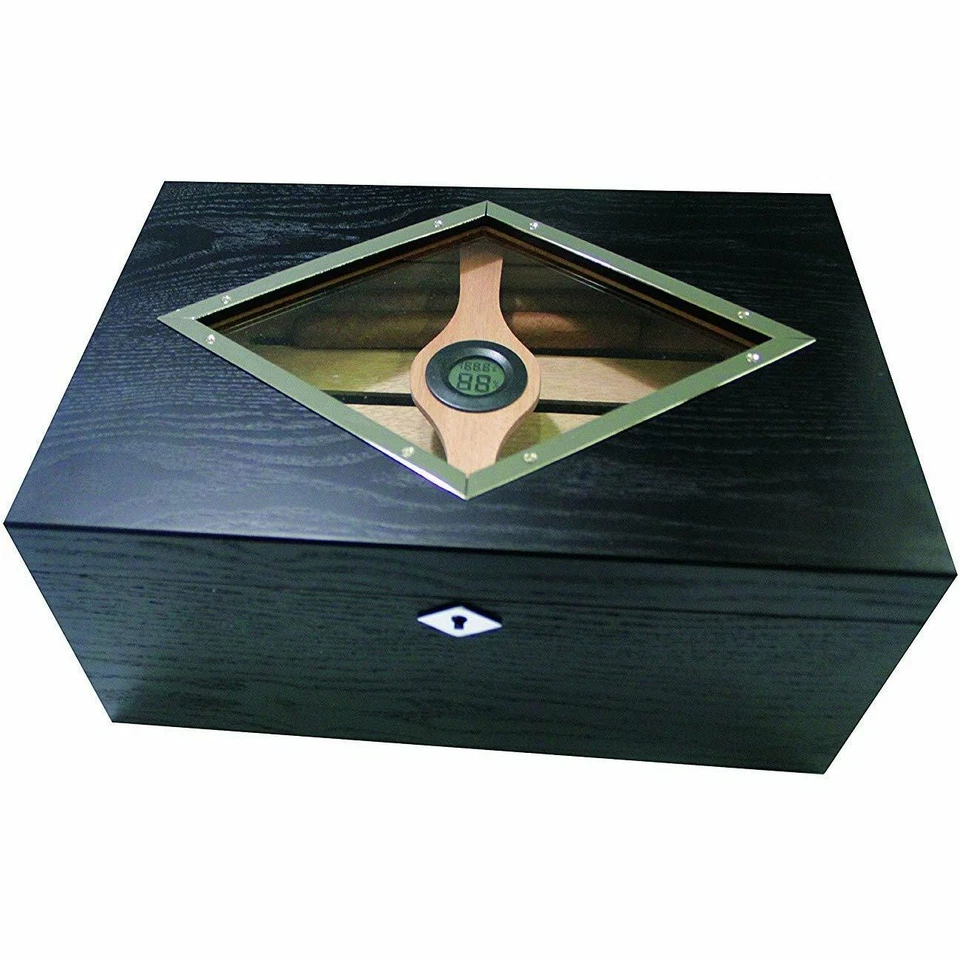 Humidor Glass Top Color Black 100 Count - Image 1 of 1