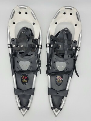 Crescent Moon Aluminum Snowshoes White and Black